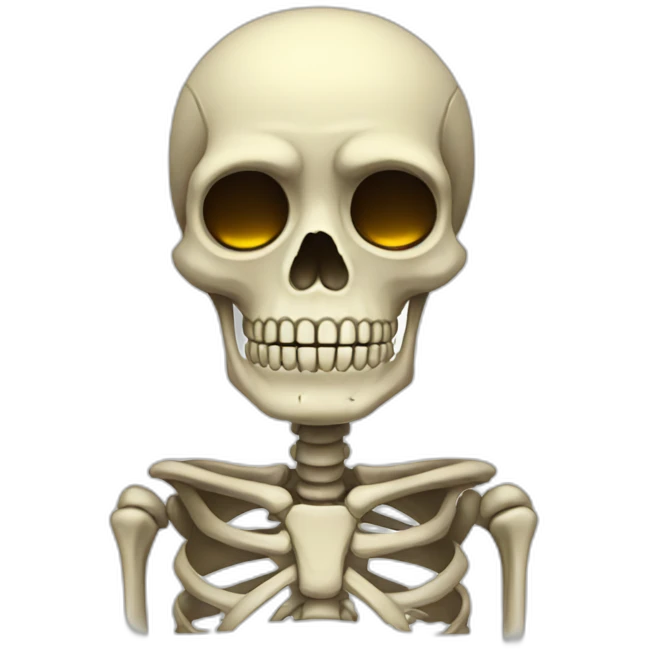 skeleton beeing sad simple emoji