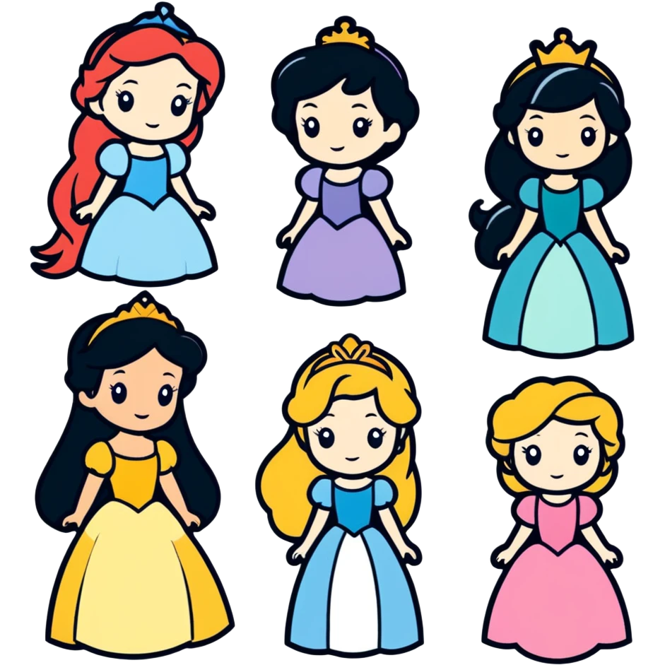 Disney princesses emoji
