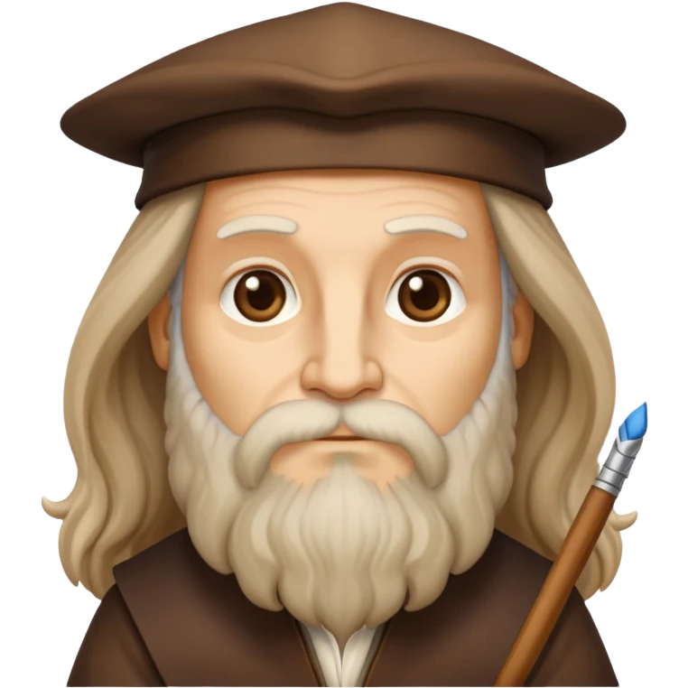 cinematic-realistic-leonardo-da-vinci-portrait-emoji,-depicted-as-the-quintessential-renaissance-polymath-with-deep,-thoughtful-eyes,-a-flowing-beard,-and-a-quill-or-sketchbook-in-hand.-the-scene-is-illuminated-with-warm,-classical-light emoji
