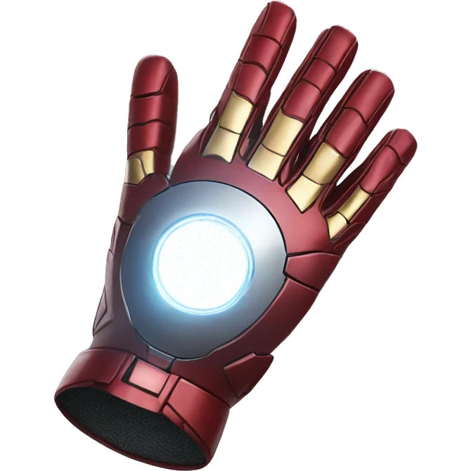 iron man glove pointed like a plane emoji