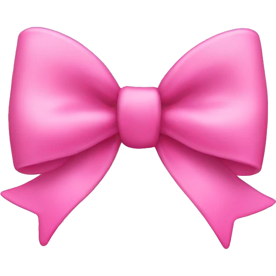 Glass pink bow emoji