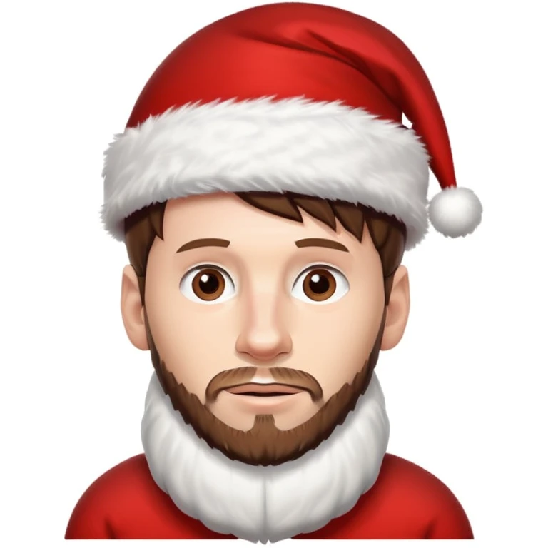 Messi con gora de navidad  emoji