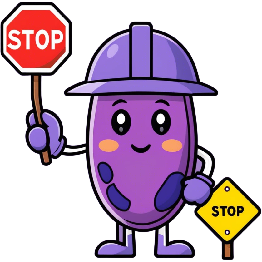 Safety grape emoji