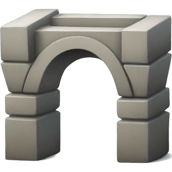 Short Concrete block bridge emoji