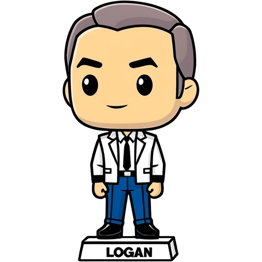Logan bobble head emoji