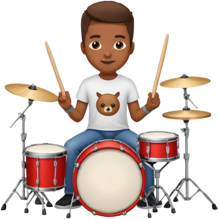 drummer at drum kit emoji