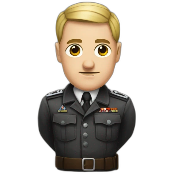 Hitler avec le signe nazi emoji