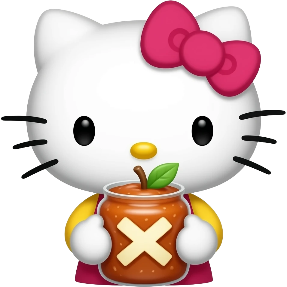 Hello kitty crisscross apple sauce emoji