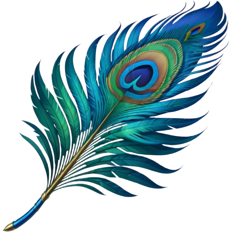 Peacock feather emoji