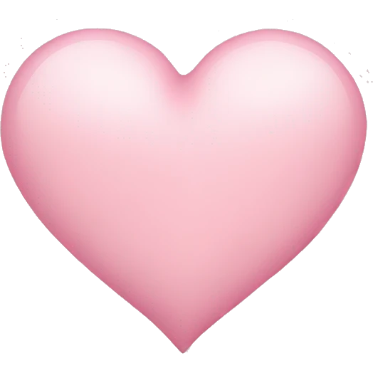 Light pink heart emoji
