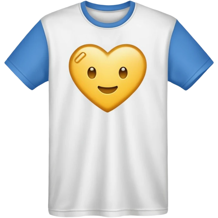 gold and white T Shirt  emoji