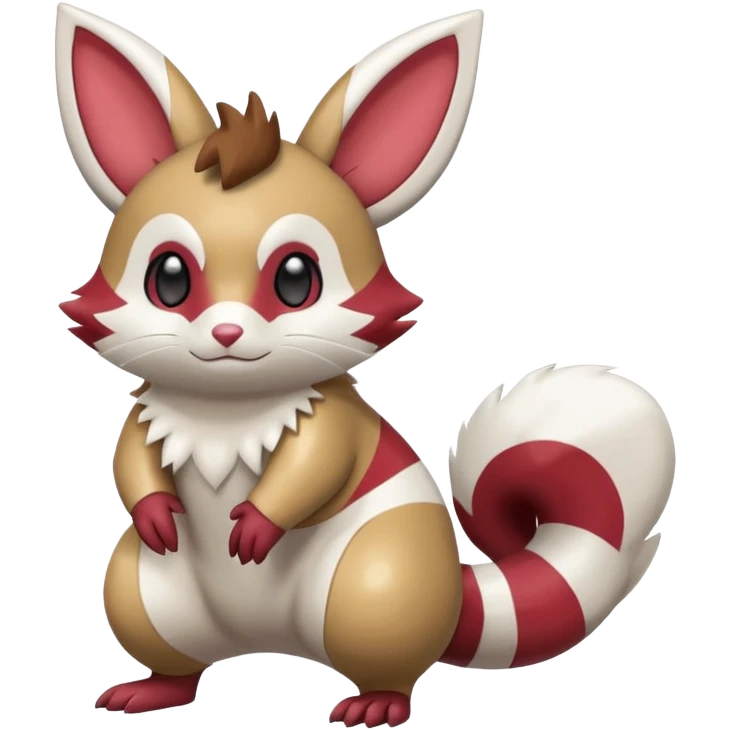 Shiny Furret-Minccino-Zangoose-Hybrid (Full body) emoji