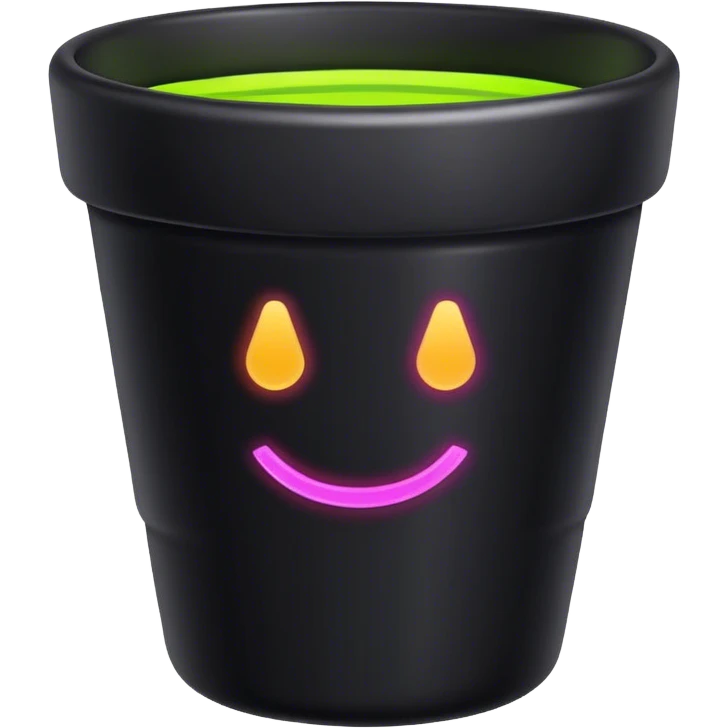 cyberpunk black neon cup emoji