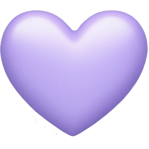 Pastel Lavender heart emoji