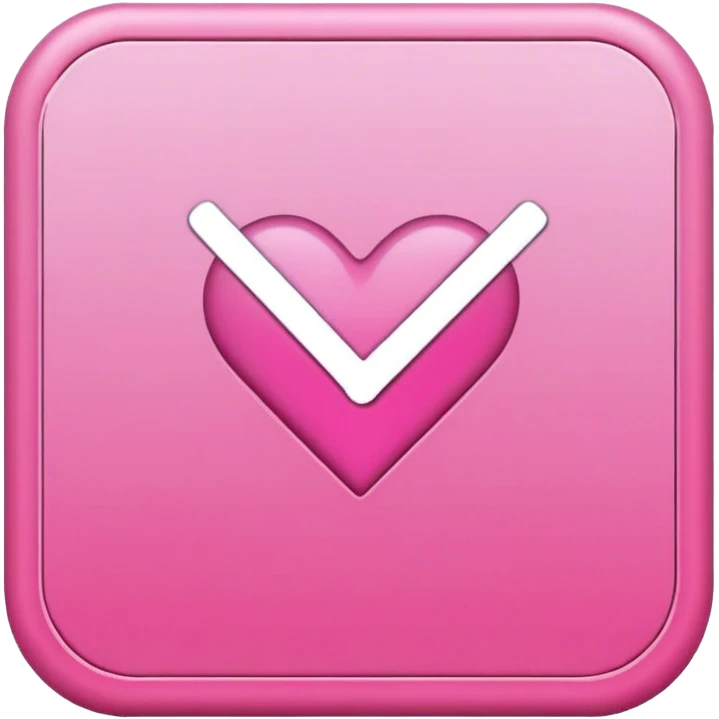 pink check box emoji