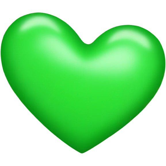 Green heart  emoji