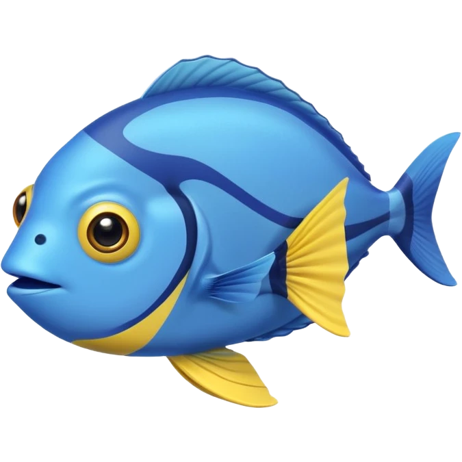 baby blue tang fish and a teddy bear emoji