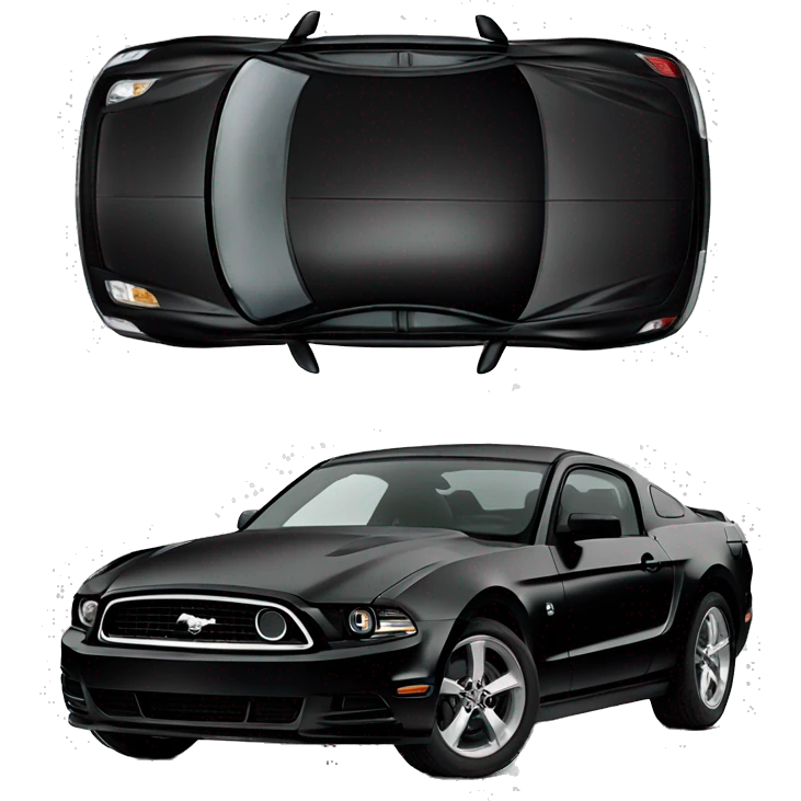 2013 ford mustang in black  emoji