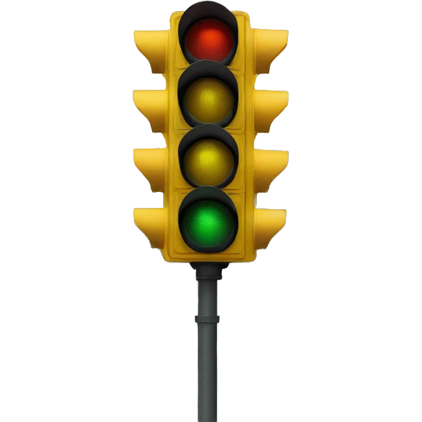yellow traffic light emoji