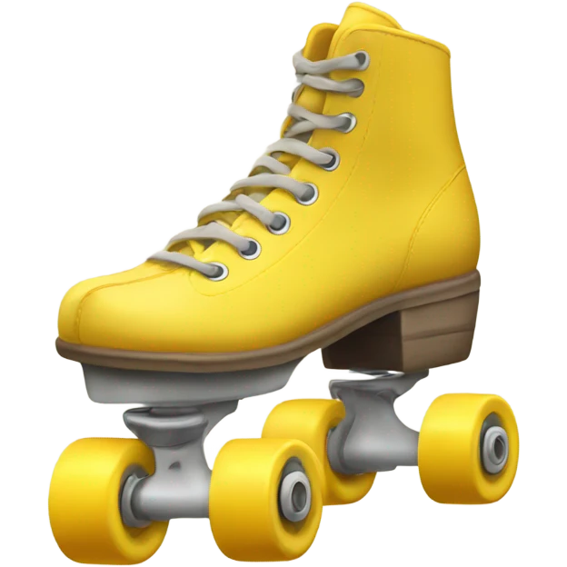 Create a yellow rollerskate  emoji