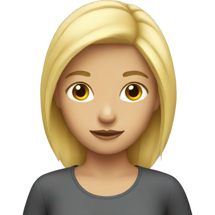 Blond girl  emoji
