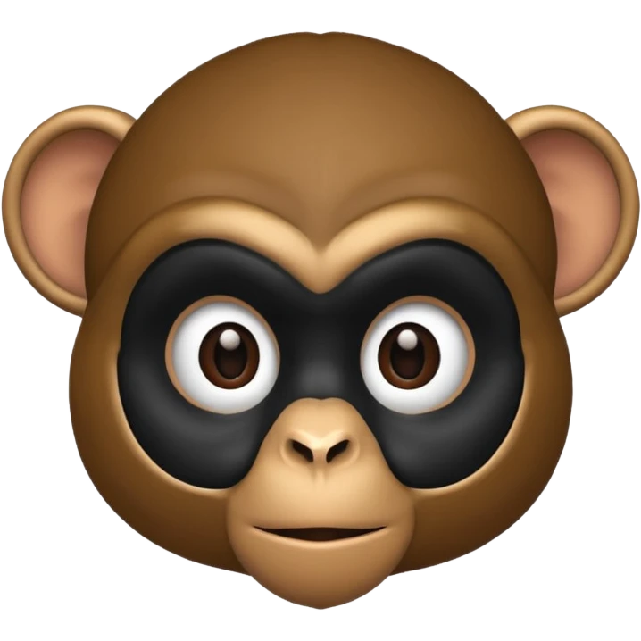 monkey with black mask  emoji