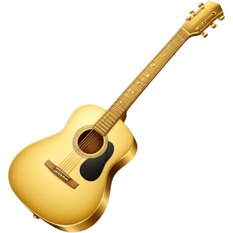 Golden guitar emoji