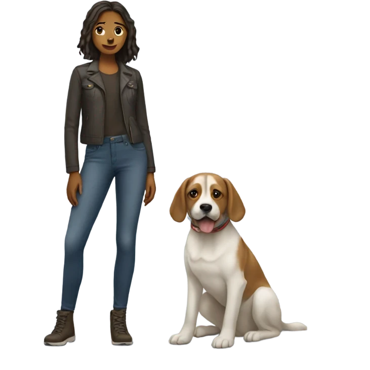 Cara with a dog emoji