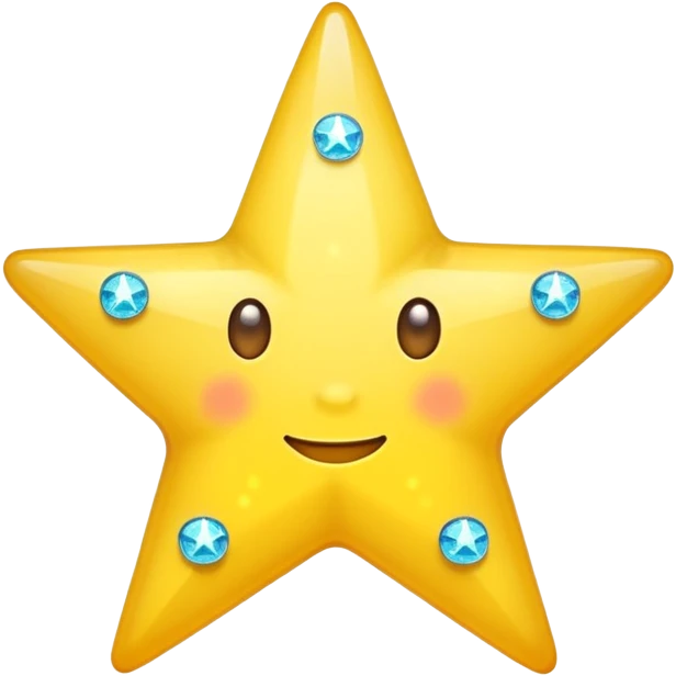 big star with little sparkles emoji