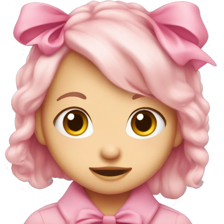Cute pink bowww emoji