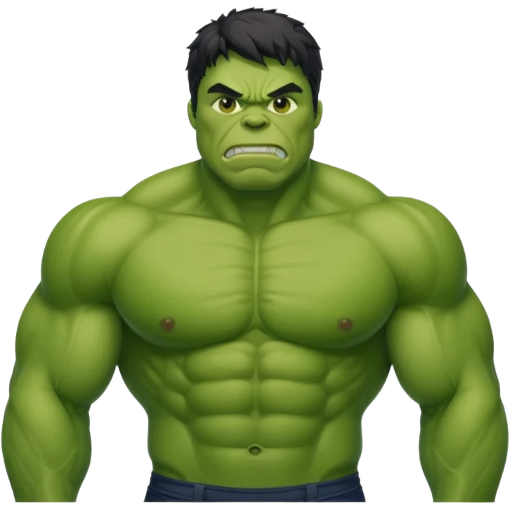 hulk  de sutiãverde emoji