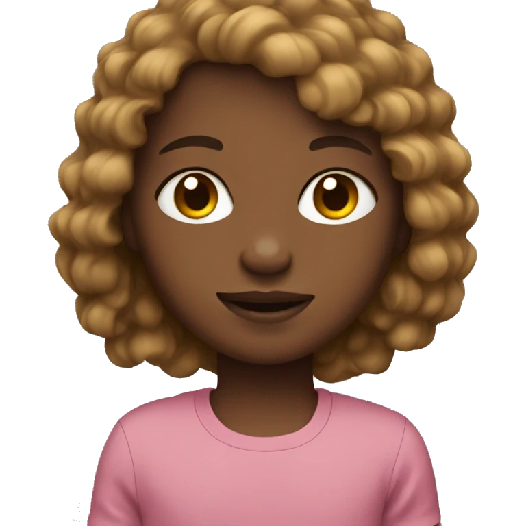 kid with textured crop with brown hair light skin emoji