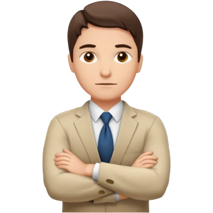 Mach mir einen trader an der wallstreet mit verschränkten armen emoji