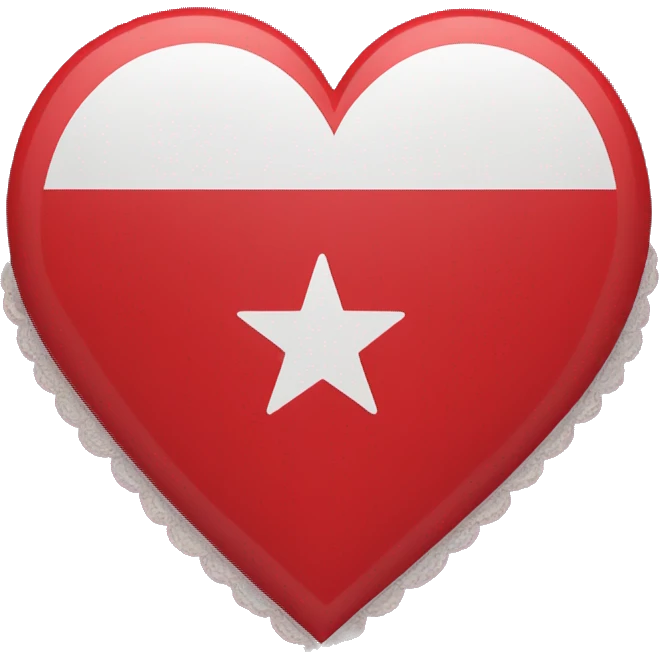 Heart shaped Gypsy Flag  emoji