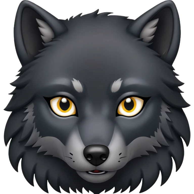 el lobo negro emoji