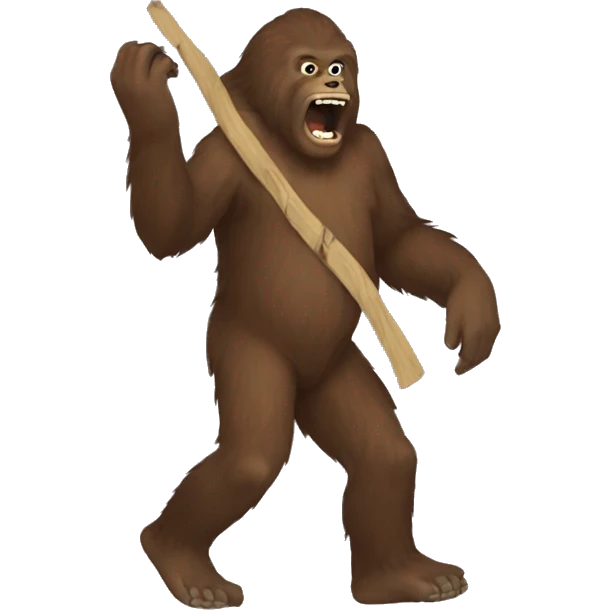 Bigfoot bow emoji