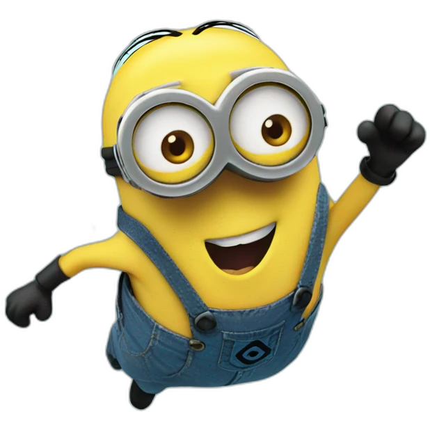 Minion jumping in an pool emoji