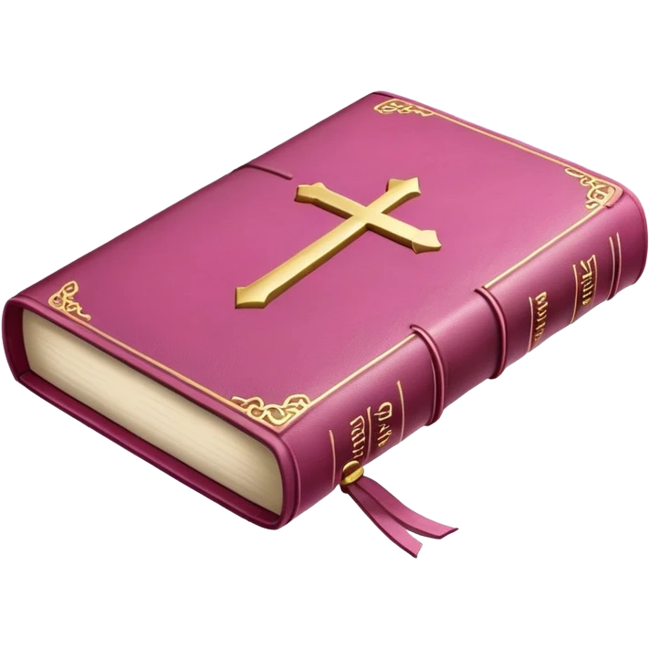 Pink holy Bible  emoji
