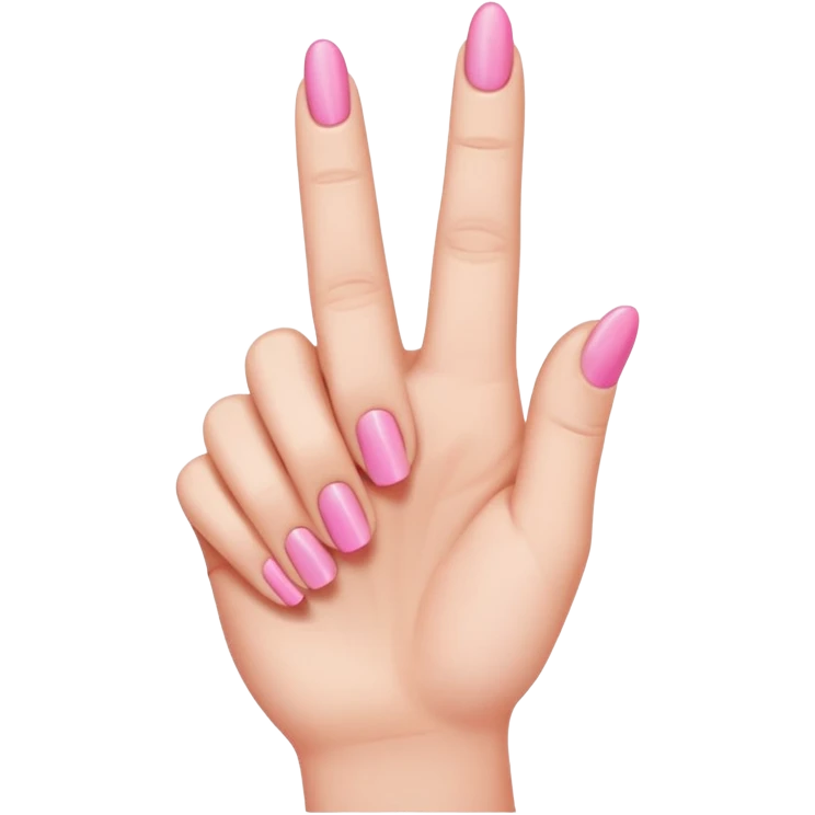 Pink middle finger  emoji