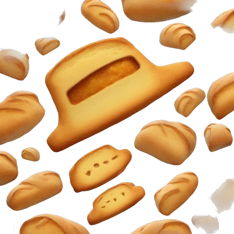 spaceship made of bread emoji