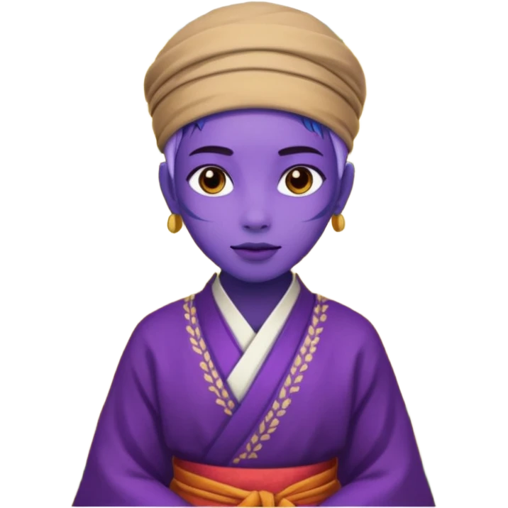 purple guy in rice fields emoji