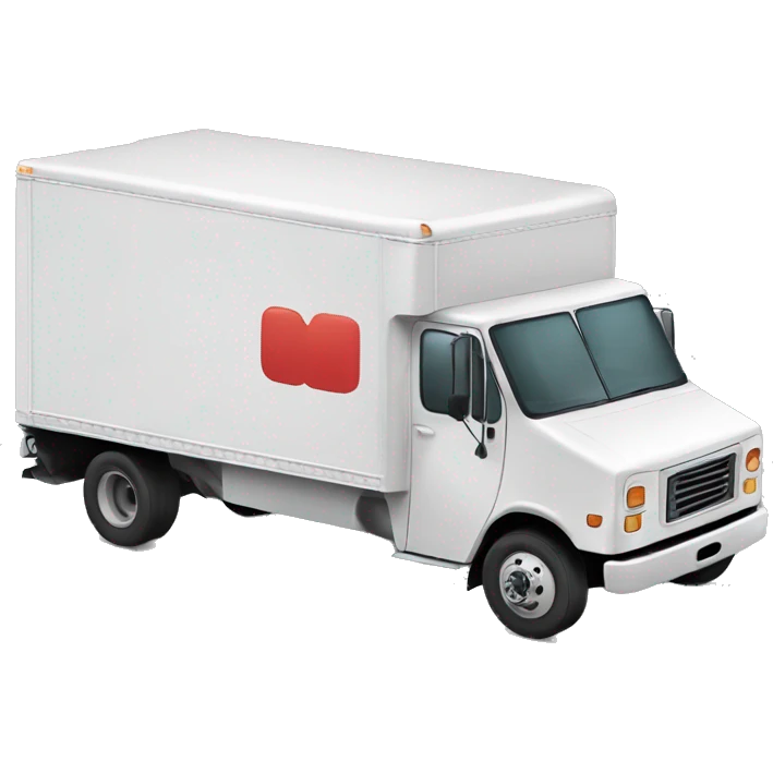 Boxtruck with letters "PGS” on the side emoji