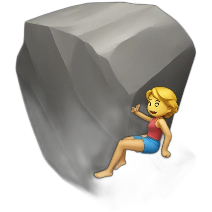Bouldering emoji