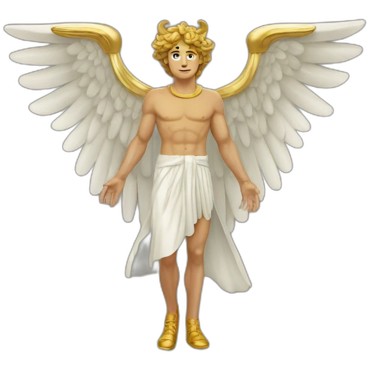 Hermes (the mythologic god) with wings shoes emoji