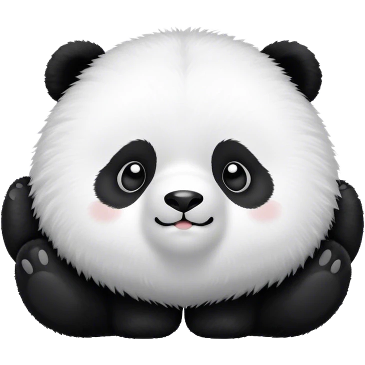 Panda rolling emoji