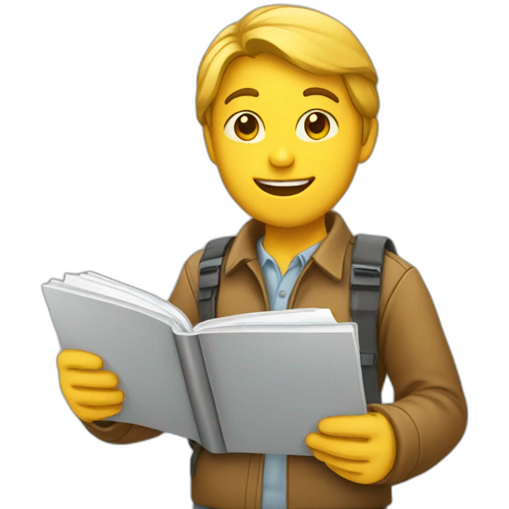 technical assistant with notebook in hand emoji