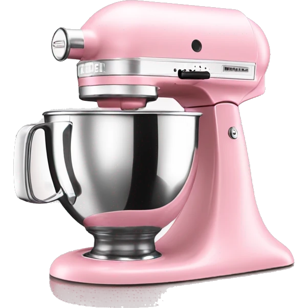 Realistic light pink kitchenaid mizer isolated. emoji