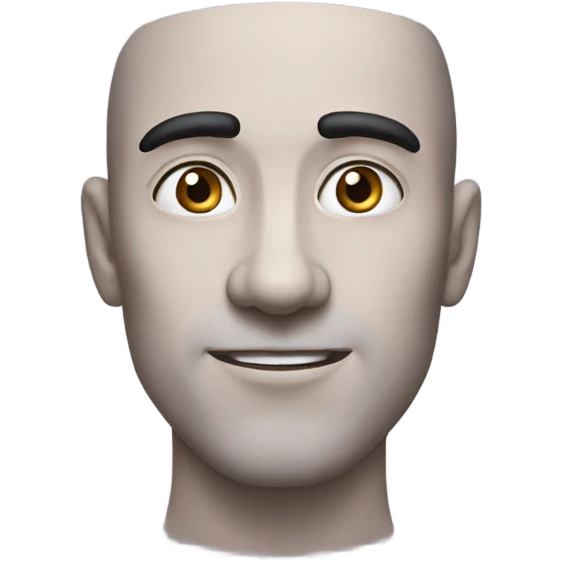 Guy making eyebrows jump emoji