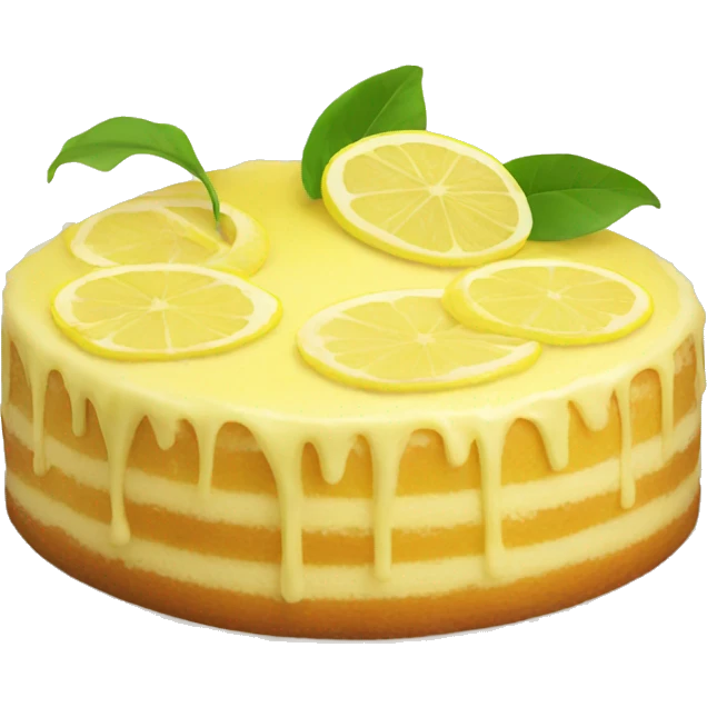 Lemon cake emoji