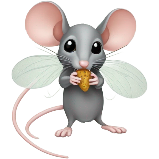 Mouse eating a mosquito  emoji